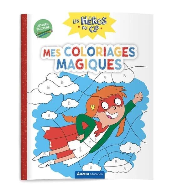 Mes coloriages magiques Les héros du CP : Lecture