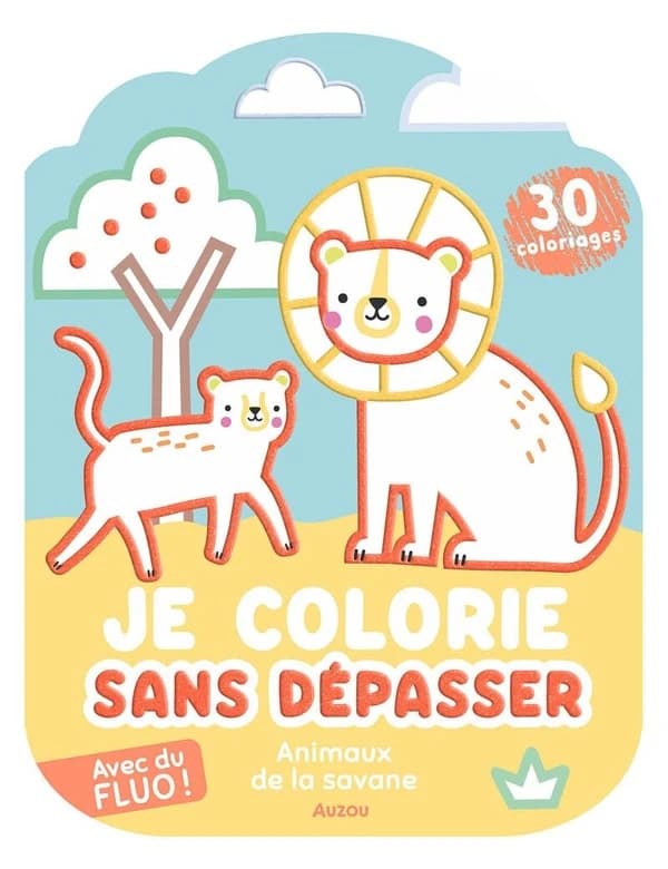 Je colorie sans dépasser : Animaux de la savane