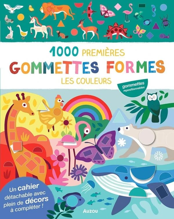 1000 premières gommettes formes Les couleurs
