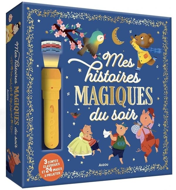 Mes histoires magiques du soir : 3 contes classiques et 24 images à projeter