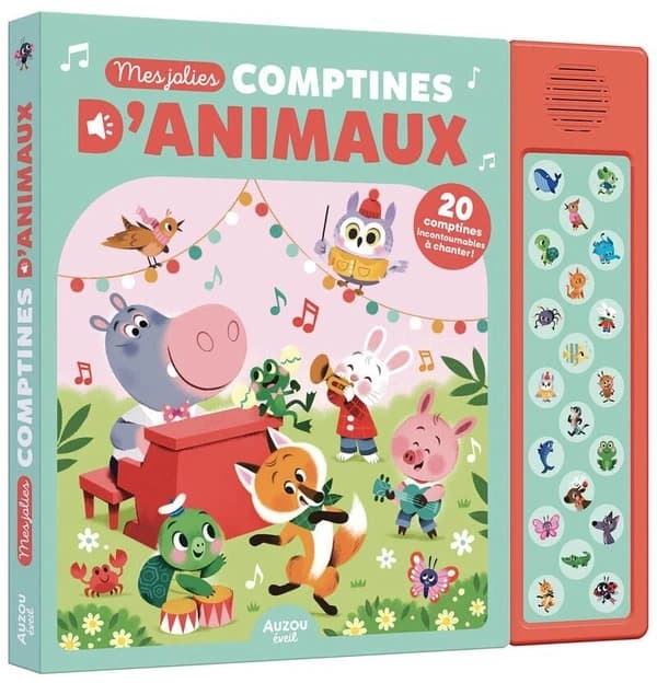 Mes jolies comptines d'animaux : 20 comptines incontournables à chanter !