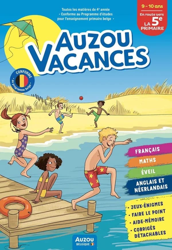 Cahier de vacances : Auzou Vacances : En route vers la 5e Primaire
