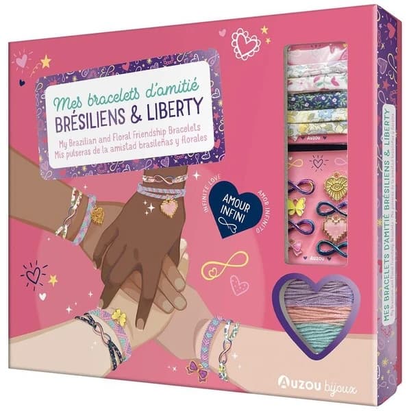 Mes bracelets d'amitié brésiliens et liberty : Amour infini