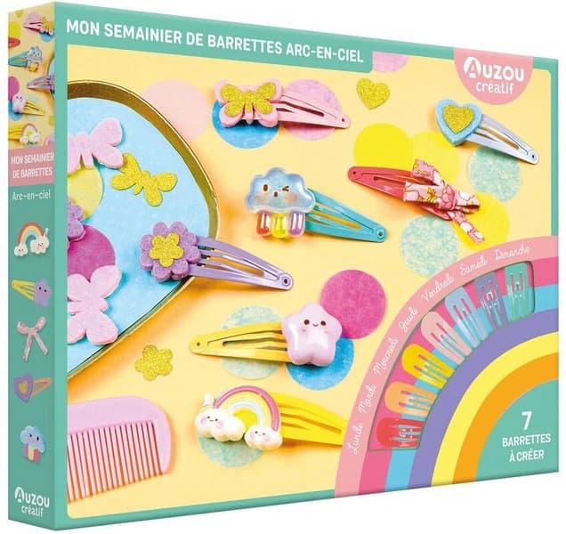 Mon semainier de barrettes : 7 barrettes à créer