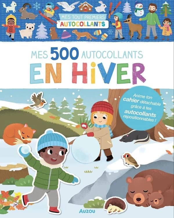 Mes 500 autocollants en hiver : mes tout premiers autocollants : [Autocollant]