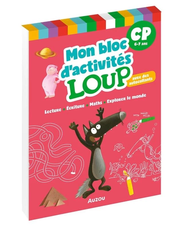 Mon bloc d'activités Loup CP : Avec des autocollants