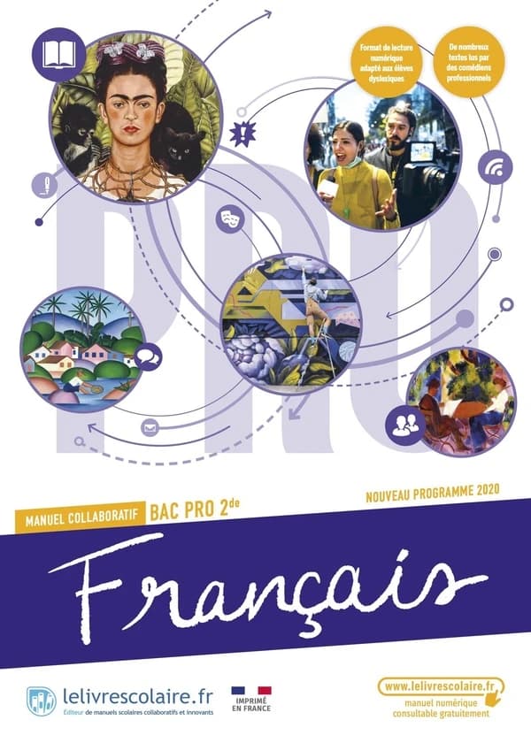 Français ; 2de bac pro ; manuel collaboratif (édition 2023)