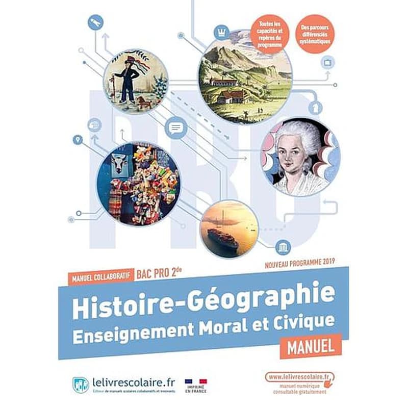 Histoire-géographie, enseignement moral et civique ; 2de bac pro ; manuel collaboratif (édition 2023)