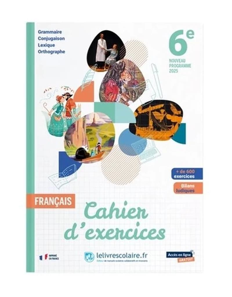 Français ; 6e ; Cahier d'exercices