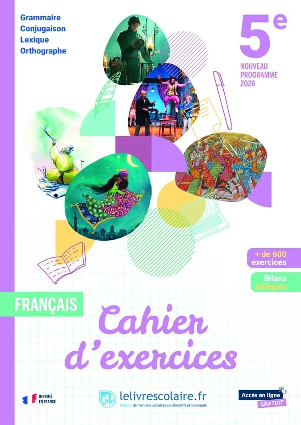 Français ; 5e ; Cahier d'exercices (édition 2026)