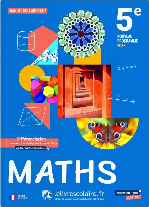 Maths ; 5e ; Manuel (édition 2026)