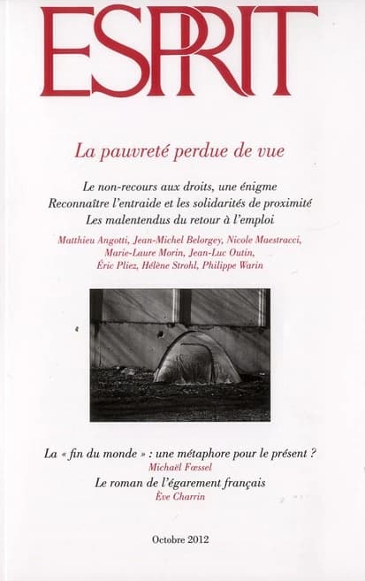 La pauvreté perdue de vue