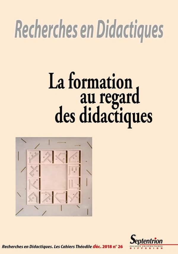 La formation au regard des didactiques ; recherches en didactiques
