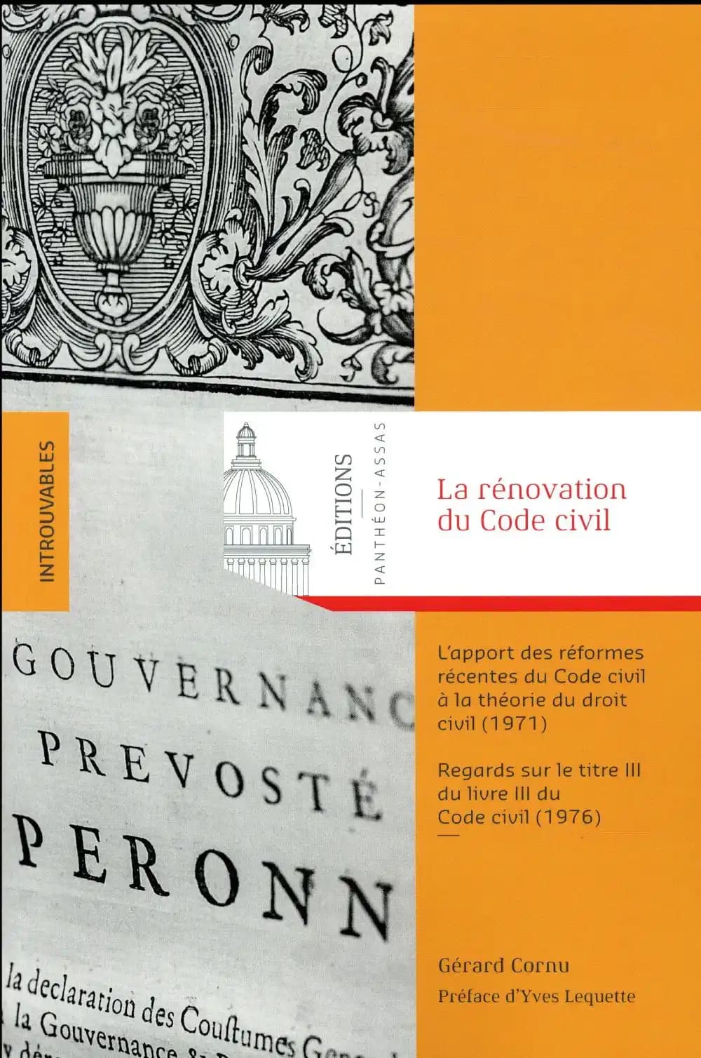 La rénovation du Code civil