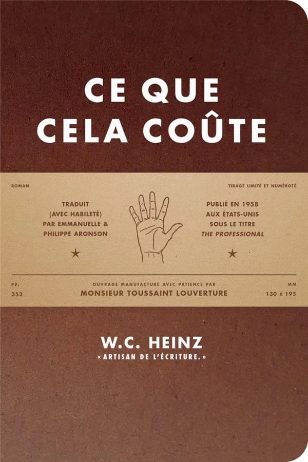 Ce que cela coûte : roman
