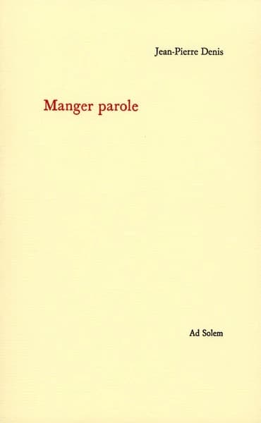 Manger parole