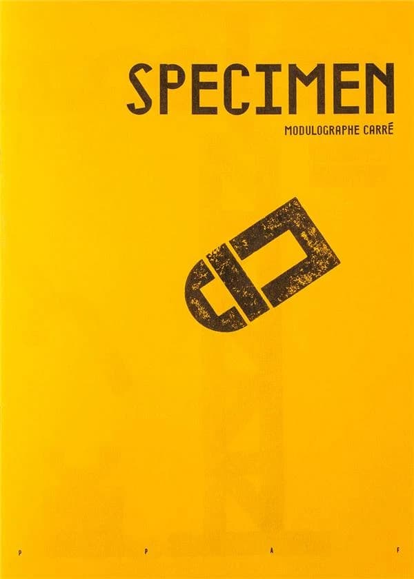 Specimen (modulographe carre)