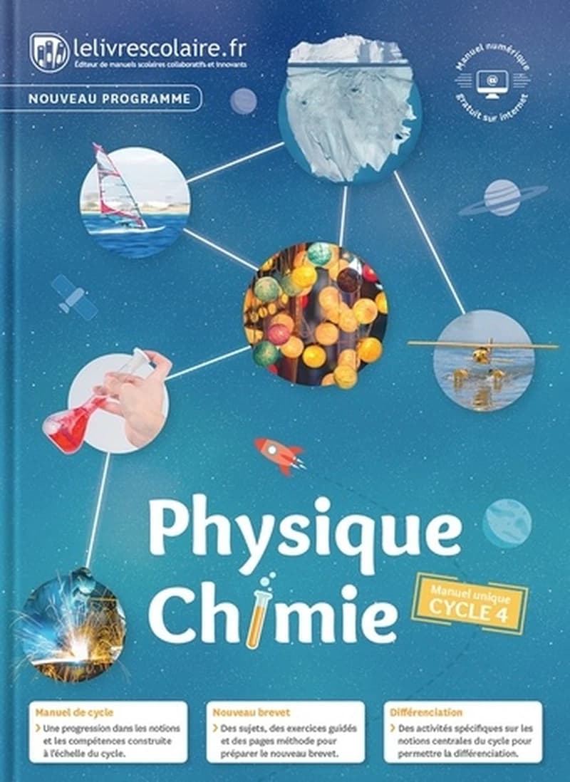 Physique, chimie : manuel unique, cycle 4