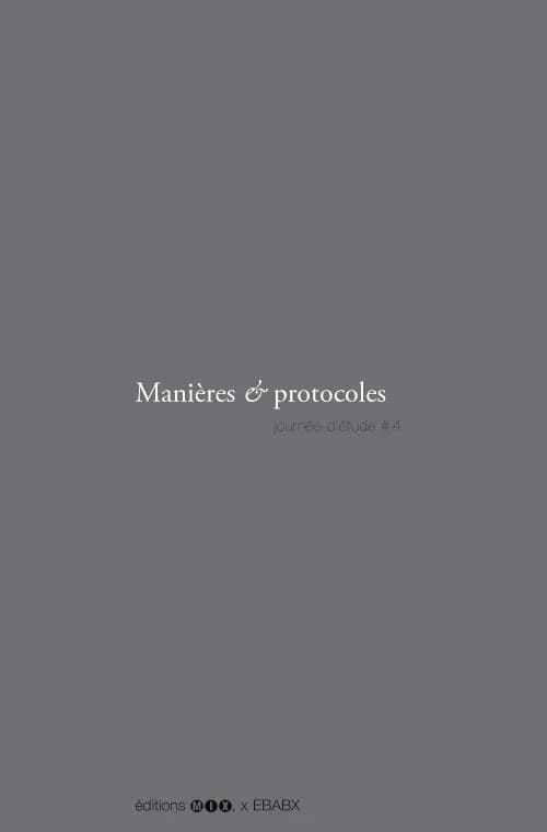 Manières & protocoles