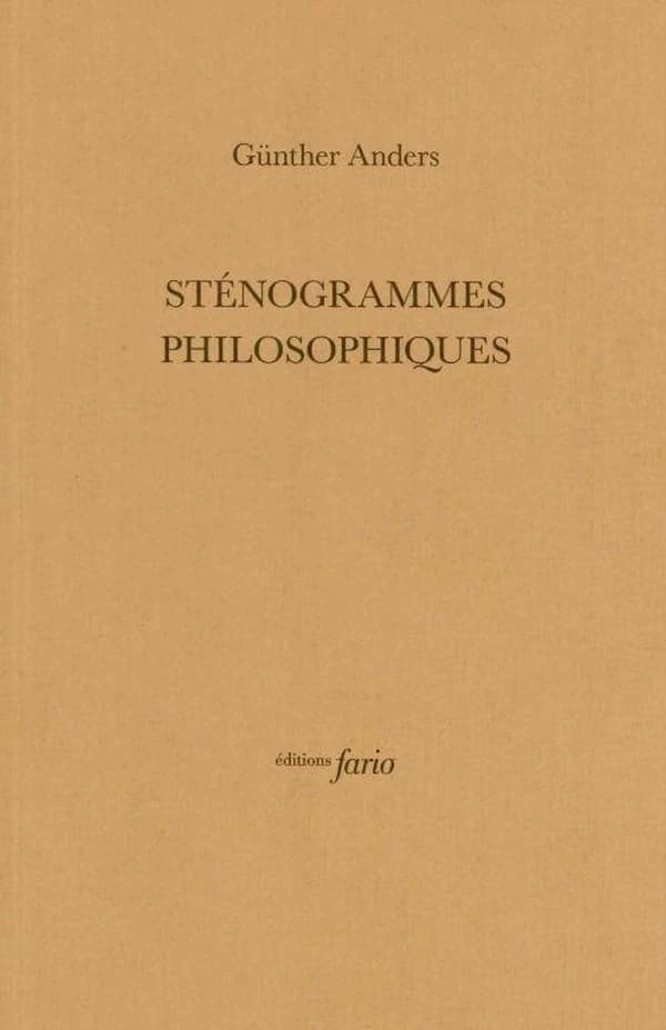 Sténogrammes philosophiques