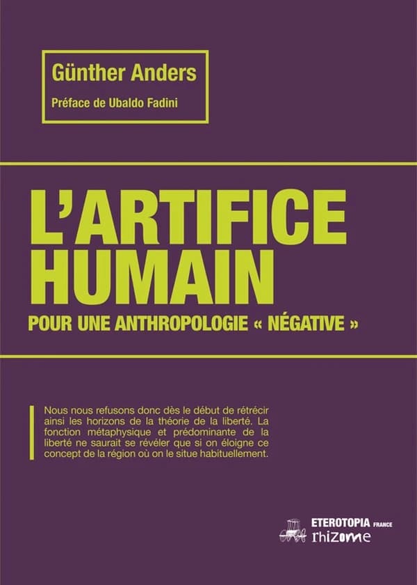 L'artifice humain : Pour une anthropologie « négative »