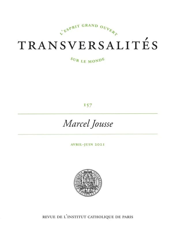 Revue Transversalités n.157 : Marcel Jousse