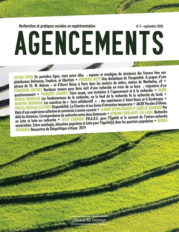 Agencements ; recherches et pratiques sociales en experimentation n.5