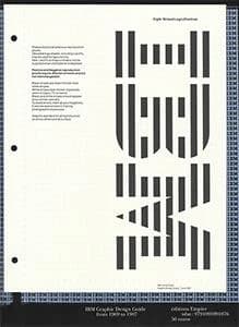 IBM graphic design guide from 1969 to 1987