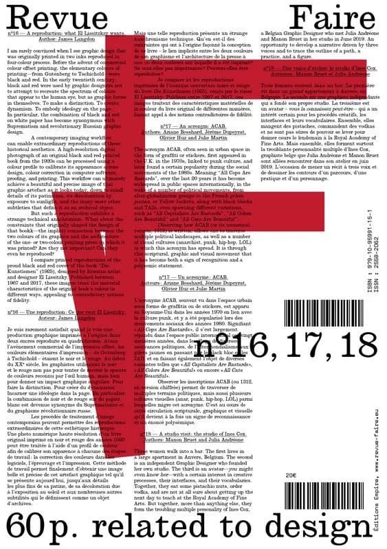 Revue faire, regarder le graphisme : coffret vol.5 : n.16 à n.18
