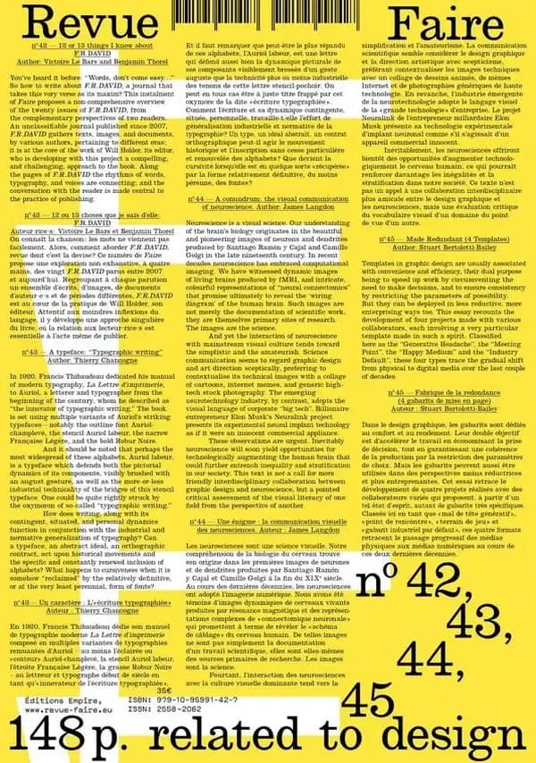 Revue faire, regarder le graphisme : coffret vol.12 : n.42 à n.45
