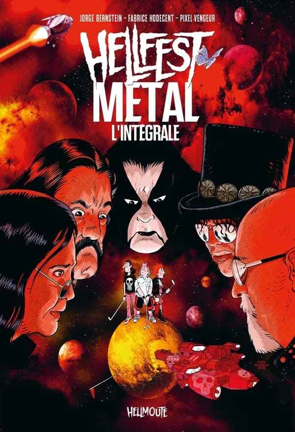 Hellfest metal : l'intégrale (Édition collector limitée) [scénaristes], Jorge Bernstein, Fabrice Hodecent ; [dessinateur], Pixel Vengeur