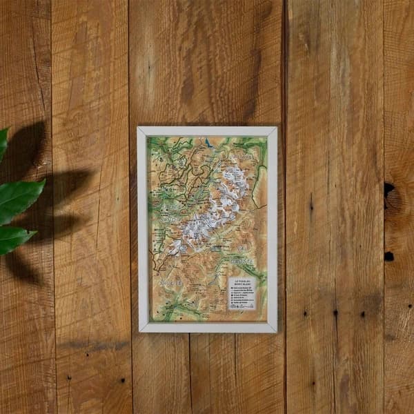 CADRE BLANC PETIT FORMAT SUR MESURE 3DMAP ( 29,5 cm x 19,5 cm) : CADRE BLANC PETIT FORMAT SUR MESURE 3DMAP ( 29,5 cm x 19,5 cm)