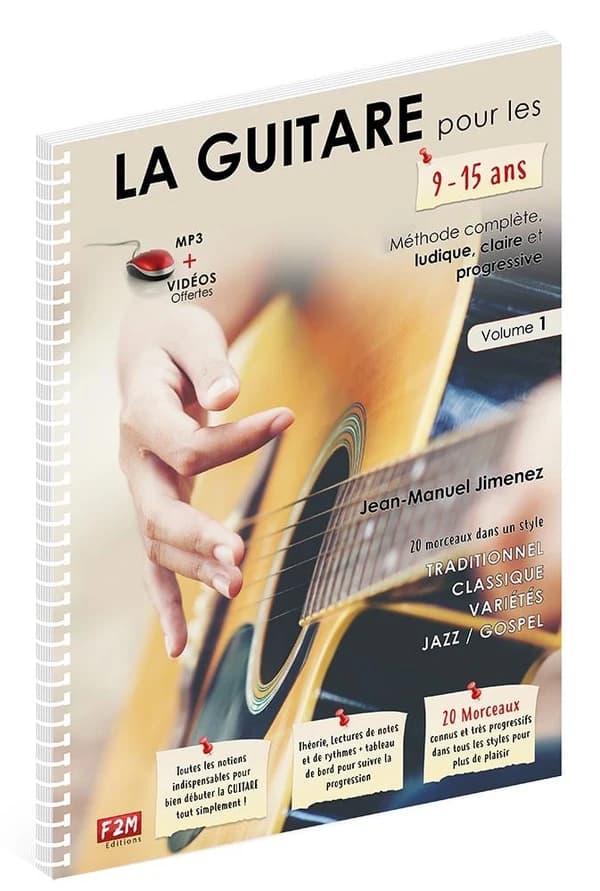 La guitare pour les 9-15 ans tome 1