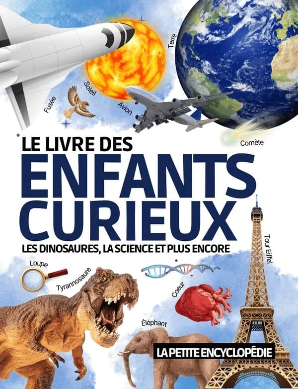 Le Livre des Enfants Curieux : L'encyclopédie éducative de 6 à 10 ans pour découvrir les dinosaures , l'astronomie , les animaux etc. | Pour répondre à toutes les questions ( CP CE1 CE2 CM1 CM2 )