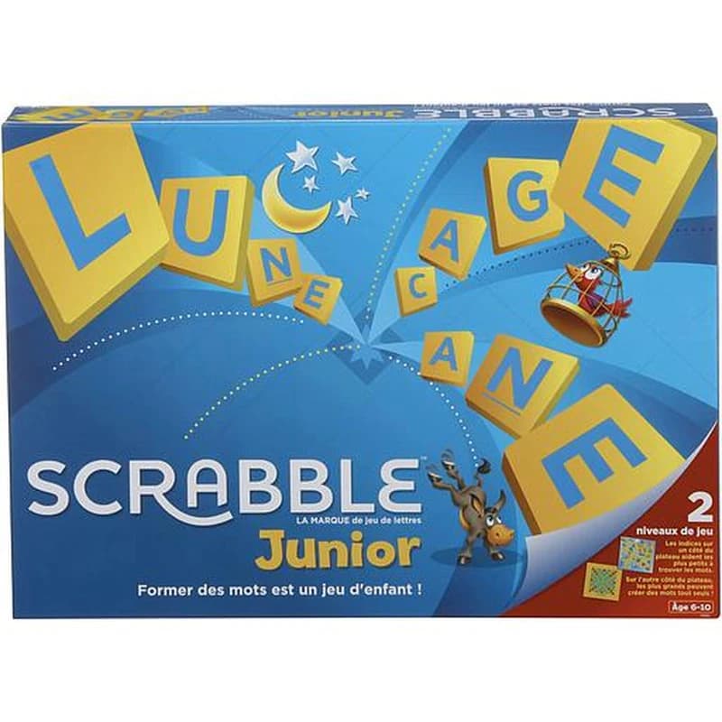 Scrabble Junior Jeu de Société et de Lettres pour enfants Version Française