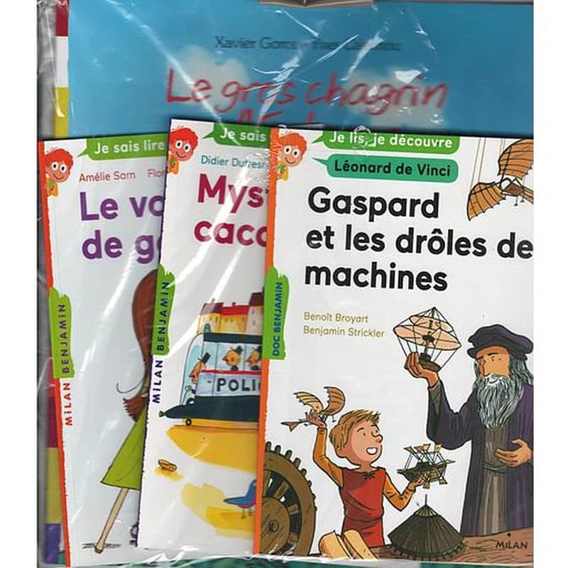 Pack Lecture suivie Nenuphar CE2 (4 histoires : Le voleur de goûter + Mystères et cacahuètes + Le gros chagrin d'Edgar + Gaspard et les drôles de machine)
