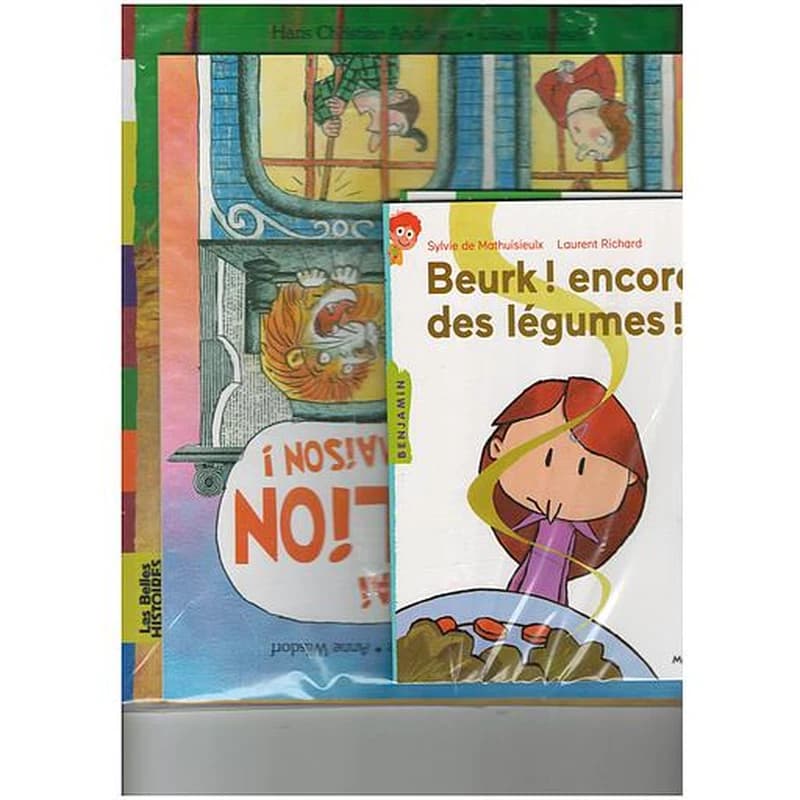 Pack lecture suivie nénuphar CE1 (4 histoires: j'ai un lion à la maison,Le vilain petit canard,Beurk!encore des légumes, Au feu les dragons)