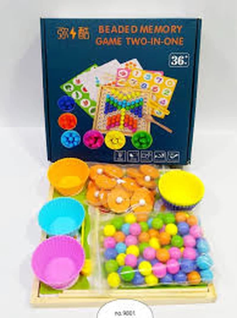 Beaded Memory Game Two-in-one