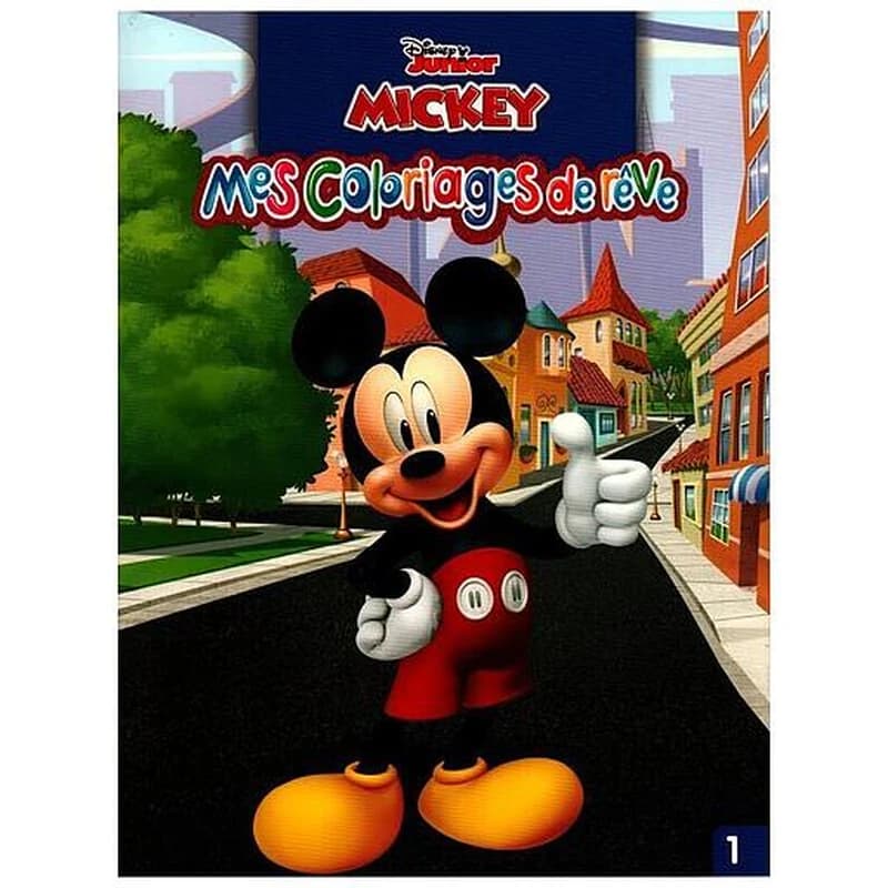 Mes coloriages de rêve n°1 : Mickey