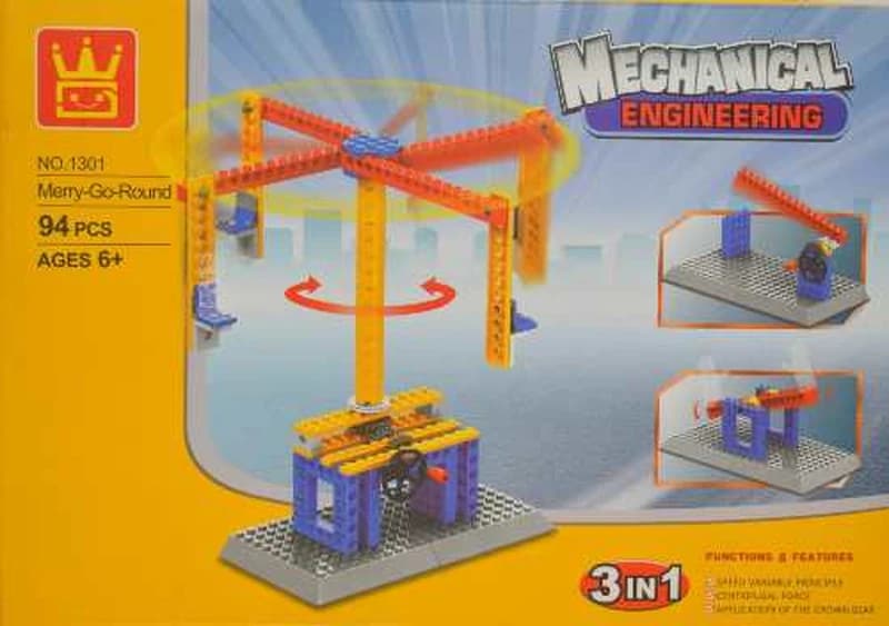 Kit de blocs de construction Ingénierie mécanique 3 en 1 - 94 pièces