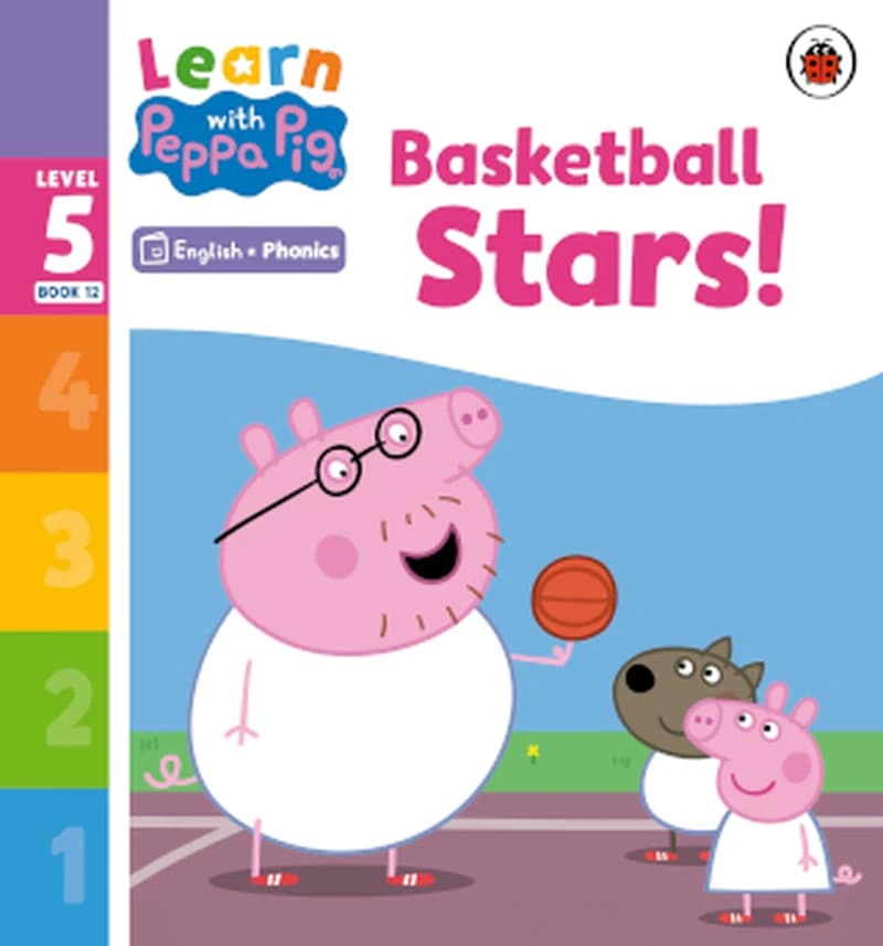 Learn with Peppa Phonics Level 5 Book 12 - Basketball Stars! (Phonics Reader)