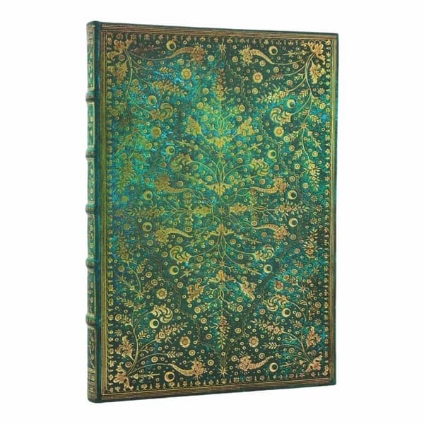 Emerald Flower (Nature's Grace) Grande Unlined Hardcover Journal (Elastic Band Closure)