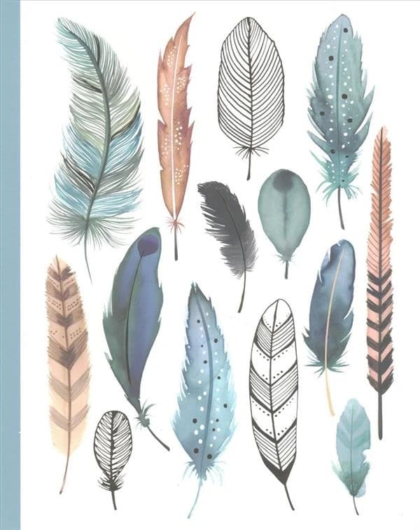 FEATHERS DELUXE SPIRAL NOTEBOOK