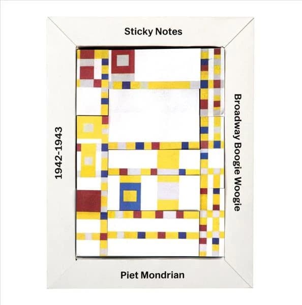 MoMA Mondrian sticky notes box : contains 660 sticky notes and flags