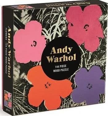 Andy Warhol Flowers 144 Piece Wood Puzzle