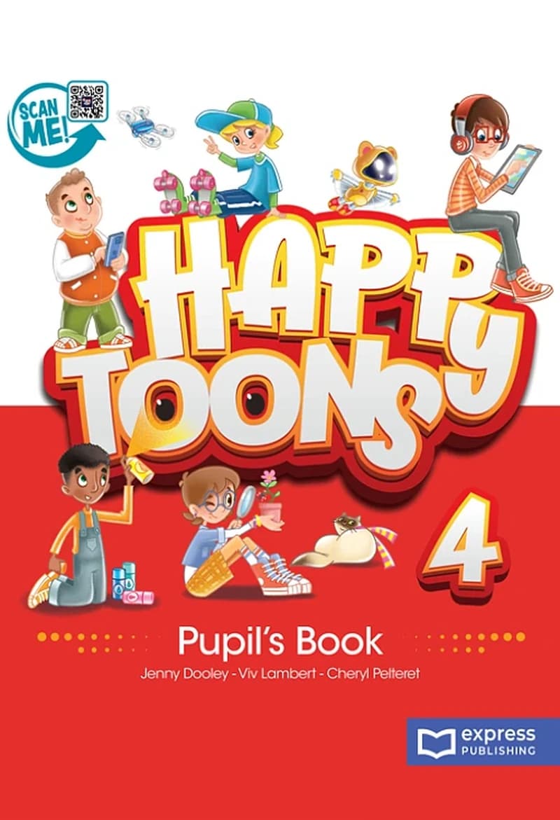 Happy Toons 4 Pupil’s Pack (With Activity Book & Digibook App)
