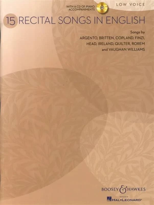 15 recital songs in english chant +cd