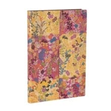 Kara-ori Pink (Japanese Kimono) Midi Unlined Softcover Flexi Journal (Elastic Band Closure)