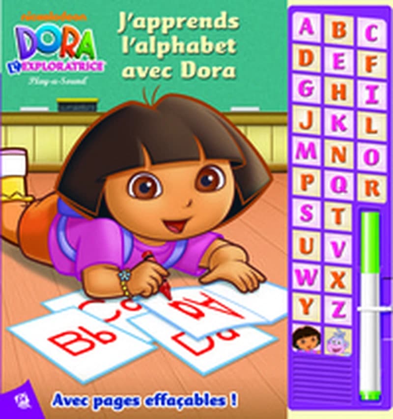 LIVRE MUSICAL DORA ECRIVONS L'ALPHABET