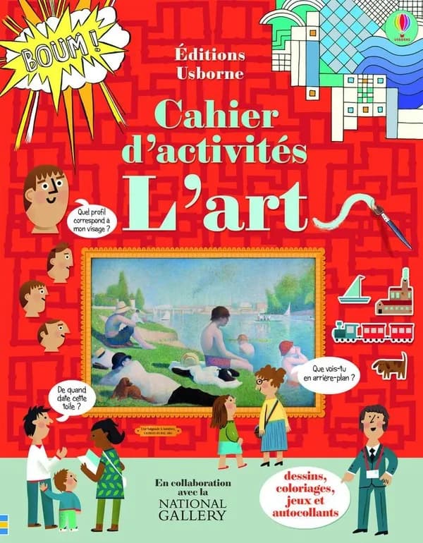 Cahier d'activités ; l'art